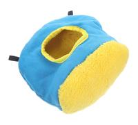 HYTROVE Hamaca para Loros de Algodón Azul, Nido Colgante Cálido para Pájaros, Accesorio para Jaulas Adecuado para Descansar Junto a Ventanas Lado Cama
