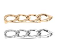 HYTROVE Imperdibles decorativos para ropa, pack de 2 broches antiexposición con hebillas mágicas para faldas y pantalones, diseño moderno en aleación de zinc para mujeres