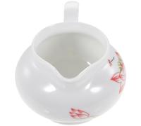 HYTROVE Jarra para Leche de Cerámica de Color Claro con Asa Cómoda para Servir Crema, Diseño Simple y Elegante Adecuado para Cocina y Mesa