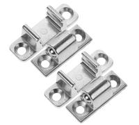 HYTROVE Juego de 4 Pestillos Metálicos para Campana Extractora Cierre para Panel de Vidrio Piezas de Repuesto Resistentes para Mantenimiento y Montaje Fácil sin Herramientas