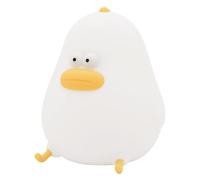 HYTROVE Lámpara de Noche de Silicona Forma de Pollito Gordito, Luz Suave Que No Lastima los Ojos, Recargable USB de 1200mah para Dormitorio y Baño