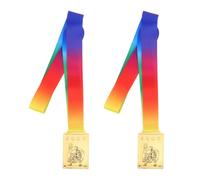 HYTROVE Medallas de Judo de Aleación en Forma Cuadrada para Competición Escolar, 2 Piezas con Diseño Moderno para Eventos Deportivos y Artes Marciales