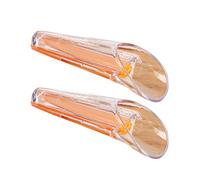 HYTROVE Medidor y Escala de Plástico Abs de Levadura Seca Naranja con Clip de Sellado 2 Piezas Fácil de Limpiar y Desmontable para Cocina en Casa o Restaurante