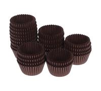 HYTROVE Moldes de Papel para Muffins y Cupcakes 500 Piezas Marrón Medio para Eventos como Cumpleaños Bautizos y Celebraciones