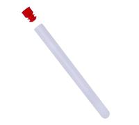 HYTROVE Organizador Compacto 10 Botellas de Plástico Transparentes con Tapa Roja para Almacenar Agujas y Cuentas Protección contra Dispersión para Costura y Pesca