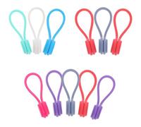 HYTROVE Organizador de Cables 10 Piezas Magnético Reutilizable de Silicona para Mantener Orden sin Residuos Color Aleatorio en Escritorio