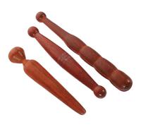 HYTROVE Palitos de Masaje de Madera para Pies 3piezas Herramienta de Acupresión Tradicional Suave y Efectiva para Relajación Escuchando Música o Viendo Tv Color Aleatorio