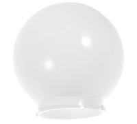 HYTROVE Pantalla de Lámpara Acrílica Blanca Redonda para Exterior Recambio Globo para Poste y Pared Difusor de Luz Suave Resistente y Decorativo Accesorio para Luminarias