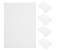 HYTROVE Paquete De 5 Cuaderno Pequeño Blanco 50 Hojas, Diseño Fácil de Rasgar, Papel Grueso y Liso para Uso en Clase y Escuela, Portátil y Cómodo para Escribir