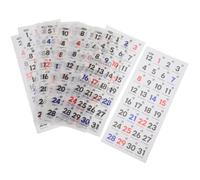 HYTROVE Pegatinas de Fecha para Planificador 365 Días en Papel Washi, Práctico y Fácil de Usar para Oficina y Escuela, 1 Set de Etiquetas Multiusos