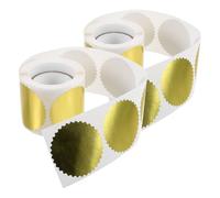 HYTROVE Pegatinas de Medallas y Sellos en, 2 Rollos Adhesivos para Certificados, Ideales para Aulas y Manualidades