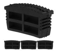 HYTROVE Pies de Escalera de Goma Antideslizantes para Mayor Seguridad, Resistentes al Desgaste Función de Aislamiento, Pack de 4 Unidades para Escaleras Plegables