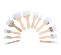 HYTROVE Pinceles para Pintura Acrílica y Óleo, Kit de 12 Piezas Mango de Madera Resistente, Adecuado para Pintura Artística y Proyectos Creativos