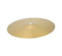 HYTROVE Platillo de Jazz de Latón de 8 Pulgadas Dorado de Batería Resistente para Reemplazar Platillos Antiguos, Accesorio para Kits de Batería
