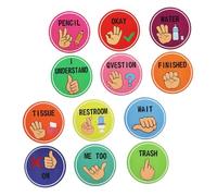 HYTROVE Pósteres de para Aula Material Resistente para Comunicación No Verbal de y Escuela Decoración para Tableros de Anuncios