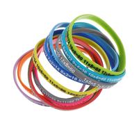 HYTROVE Pulsera de Silicona Educativa para Estudiantes, Set de 12 Unidades Tablas de Multiplicar, Correa Elástica para Muñeca, Pulseras Prácticas y Decorativas para Aprendizaje y Uso