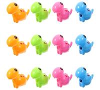 HYTROVE Sacapuntas Manual de Dinosaurio Diseño Creativo, Plástico Ligero y Fácil de Transportar, Pack de 12 Piezas Adecuado para Estudiantes y Premios de Competencia Varios estilos