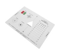 HYTROVE Tabla Multifuncional de Prueba Ocular Test de Panal de Abeja y Evaluación Precisa de Visión, Tarjeta de Pvc para Ópticas y Uso Portátil