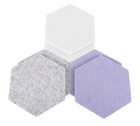 HYTROVE Tablón de Mensajes Hexagonal de Fieltro Autoadhesivo 6 Piezas, Colores, y Agua, Tapete Insonorizante para Oficina, Aula y Decoración de Pared