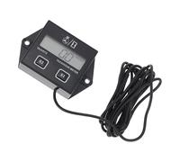 HYTROVE Tacómetro Digital Temporizador para Motor de Gasolina, Pantalla Lcd, bajo Voltaje, Batería Incorporada, Compatible Motosierra y Cortacésped, Accesorio para Mantenimiento del Motor