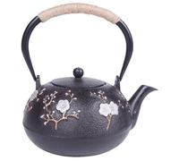 HYTROVE Tetera Japonesa Tradicional de Hierro Fundido Buena Conservación Térmica y Fácil de Limpiar para Uso en Casa, Diseño Clásico Asa Resistente
