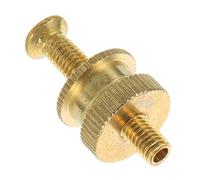 HYTROVE Tornillo de Puente de Latón Dorado para Guitarra Eléctrica Superficie Pulida y Resistente, Accesorio Práctico para Reemplazo y Ajuste del Puente