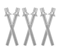 HYTROVE Tornillos de Afinación de Batería y Varillas de Hardware de Metal, 6 Piezas, Accesorios para Mantenimiento Rápido en Conciertos de Percusión