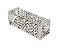 HYTROVE Tubo Ahumador de Acero Inoxidable Barbacoa de Portátil y Resistente al Calor Compatible con Pellets para Ahumar Frío y Caliente Accesorio para Parrillas de Gas y Eléctricas