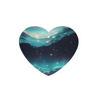 HYTTER Juego de 6 tarjetas ambientadoras de coche con diseño de estrellas de ciencia ficción en forma de corazón, tarjetas perfumadas colgantes para dormitorio, baño, coche, decoración interior