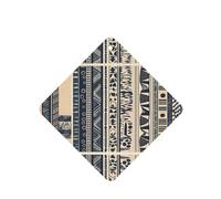 HYTTER Juego de 6 tarjetas aromáticas cuadradas para coche, diseño de pueblos africanos, tarjetas perfumadas colgantes para dormitorio, baño, coche, decoración interior