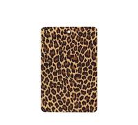 HYTTER Juego de 6 tarjetas aromáticas rectangulares con estampado de leopardo y guepardo para colgar en el armario, baño, decoración interior del coche