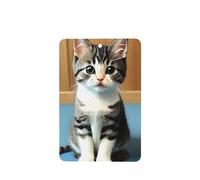 HYTTER Juego de 6 tarjetas aromáticas rectangulares para dormitorio, diseño de gatitos, para armario, baño, coche, decoración interior