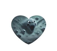 HYTTER Juego de 6 tarjetas aromatizantes para coche, diseño de fantasma, con forma de corazón, para colgar en el dormitorio, baño, coche, decoración interior