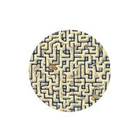 HYTTER Juego de 6 tarjetas aromatizantes para coche, diseño de mapa del tesoro del laberinto, con forma redonda, para colgar en el armario, baño, decoración interior del coche