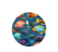 HYTTER Juego de 6 tarjetas aromatizantes para coche, diseño de peces de arrecife submarino: tarjetas perfumadas colgantes para dormitorio, baño, coche, decoración interior