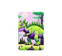 HYTTER Juego de 6 tarjetas de ambientadores rectangulares para coche, diseño de dinosaurios verdes, para colgar en el armario, baño, decoración interior del coche
