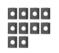 Hyuduo 10 Pcs óxido Negro T -nut Grado 8.8 Acero Al Carbono, Tuercas T -talladas en de Alta Dureza para Extrusiones de Aluminio TSLOT (M10 (10pcs))