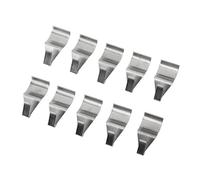 Hyuduo 20 Ganchos de Revestimiento de Vinilo, Clips de Revestimiento de Acero Inoxidable 304, sin Taladros, Resistentes, Perchas de Perfil bajo, 1,6 X 0,7 Pulgadas para Decoración Al Aire Libre,