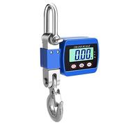 Hyuduo 500 Kg, Pantalla LCD, Escala de Grúa de Servicio Pesado para Industrias, Alta Seguridad y Confiable, Fácil Lectura, Diseño Múltiple, Diseño Compacto, Escala Portátil de Colgación con (BLUE)