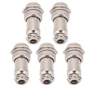 Hyuduo 5pcs GX16 Conector de Enchufe de Aviación 16 Mm 450V Contador de Alimentación con Pasadores Plateado de Cobre para Sistemas de Adquisición de datos. Equipo Electromecánico Equipo (5 pines)