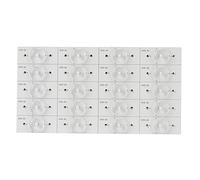 Hyuduo 700 Piezas 3 V SMD LED Lámpara Cuentas Placa Base de Aluminio con Lente óptica para Reparación de Retroiluminación de TV de 32-65 Pulgadas Luz Transparente Redonda de Alto Brillo