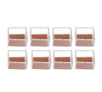 Hyuduo 8 Tapas de Silicona para Patas de Sillas, Almohadillas Cuadradas Antideslizantes para Muebles con Parte Inferior de Desgaste Engrosada, para Proteger las Patas de la Mesa y la