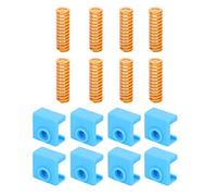 Hyuduo Accesorios para Impresoras 3D, Resorte de Cama Caliente Amarillo de Alta Temperatura de 25 Mm y Piezas de Repuesto de Zócalo de Silicona para Impresoras 3D MK8