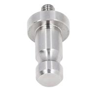 Hyuduo Adaptador de Poste de Prisma, AD-L02 de Acero Inoxidable para Estación Total GPS RTK, Conector de Base de Rosca 1/4-20 para Entornos Topográficos y Marinos