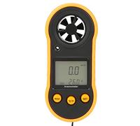 Hyuduo Anemómetro Anemómetro Digital Medidor de Velocidad del Viento de 0 a 65 Mph con Retroiluminación LCD 5 Unidades Temperatura del Aire 14 a 113 F para HVAC Hogar Oficina Coche Navegación