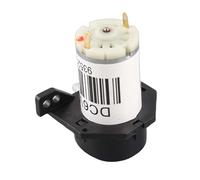 Hyuduo Bomba Dosificadora Peristáltica Silenciosa en Miniatura, 6 V CC, Autocebante, 0,1-100 Ml/min, Color Negro Plano para Laboratorio de Acuarios y Uso Farmacéutico, Diseño Metálico Compacto con