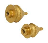 Hyuduo Brocas de Inglete de Diamante 4 en 1, Rosca M10 de 10-50 Mm para | Diamante Abrasivo Soldado Al Vacío, Uso en Seco y Húmedo sobre Granito, Mármol, Cerámica, Biselado Suave, Pulido, Recorte