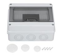 Hyuduo Caja de Protección de Distribución de Energía de 8 Vías, Material de Caucho para PC, Clasificación IP65, Ideal para Equipos de Comunicación Eléctrica y Extinción de Incendios