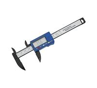 Hyuduo Calipadora Vernier Digital, Pantalla LCD, Conversión Métrica/imperial, Material de ABS Duradero, Liviano y Portátil, Gran Rango de Medición de 0-100 Mm LCD, Lineal sin