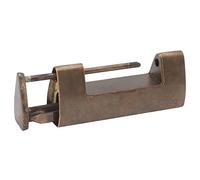 Hyuduo Candado Chino Antiguo Cerradura Vintage Decorativa de Latón Antiguo Diseño Horizontal de 4,4 Cm con Llave para Caja de Madera Pequeña Gabinete Cofre Muebles Decoración del Hogar Retro